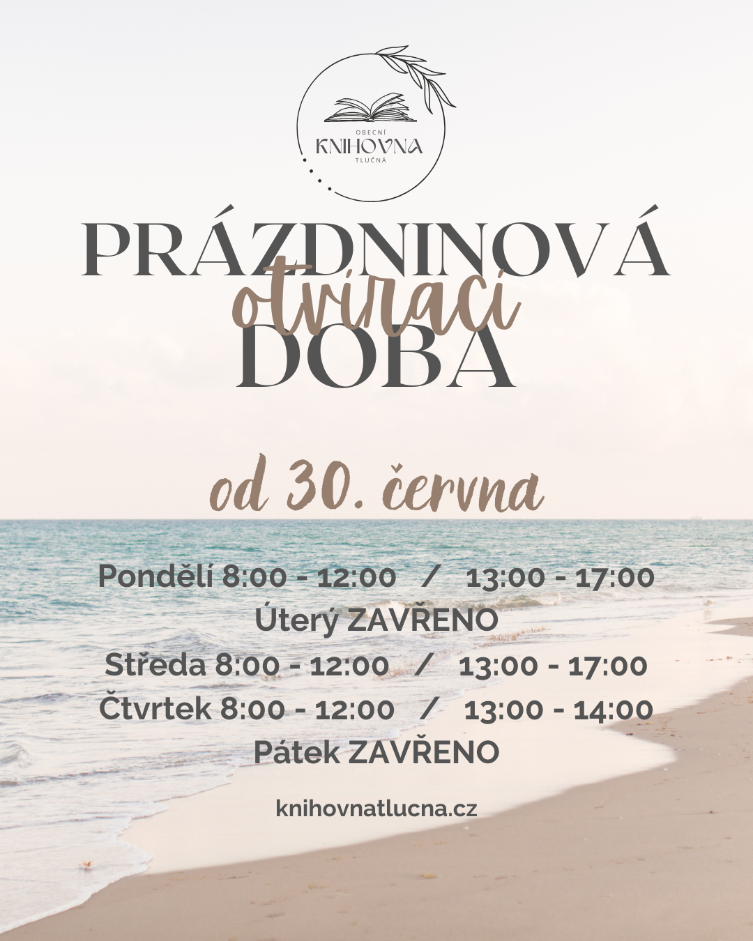 Prázdninová otvírací doba