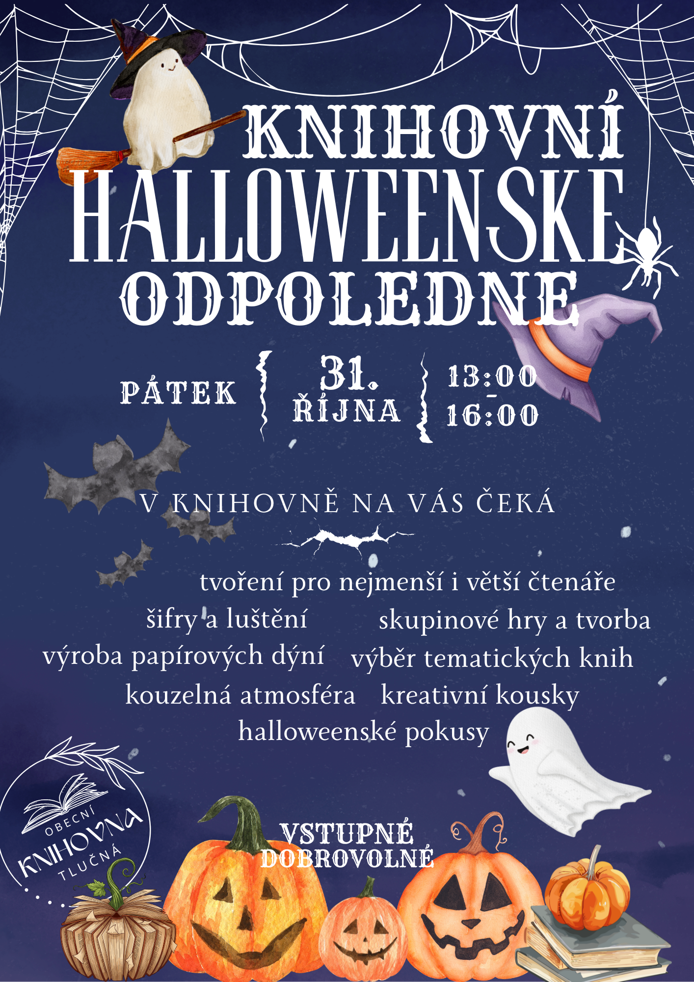 Halloweenské odpoledne v knihovně