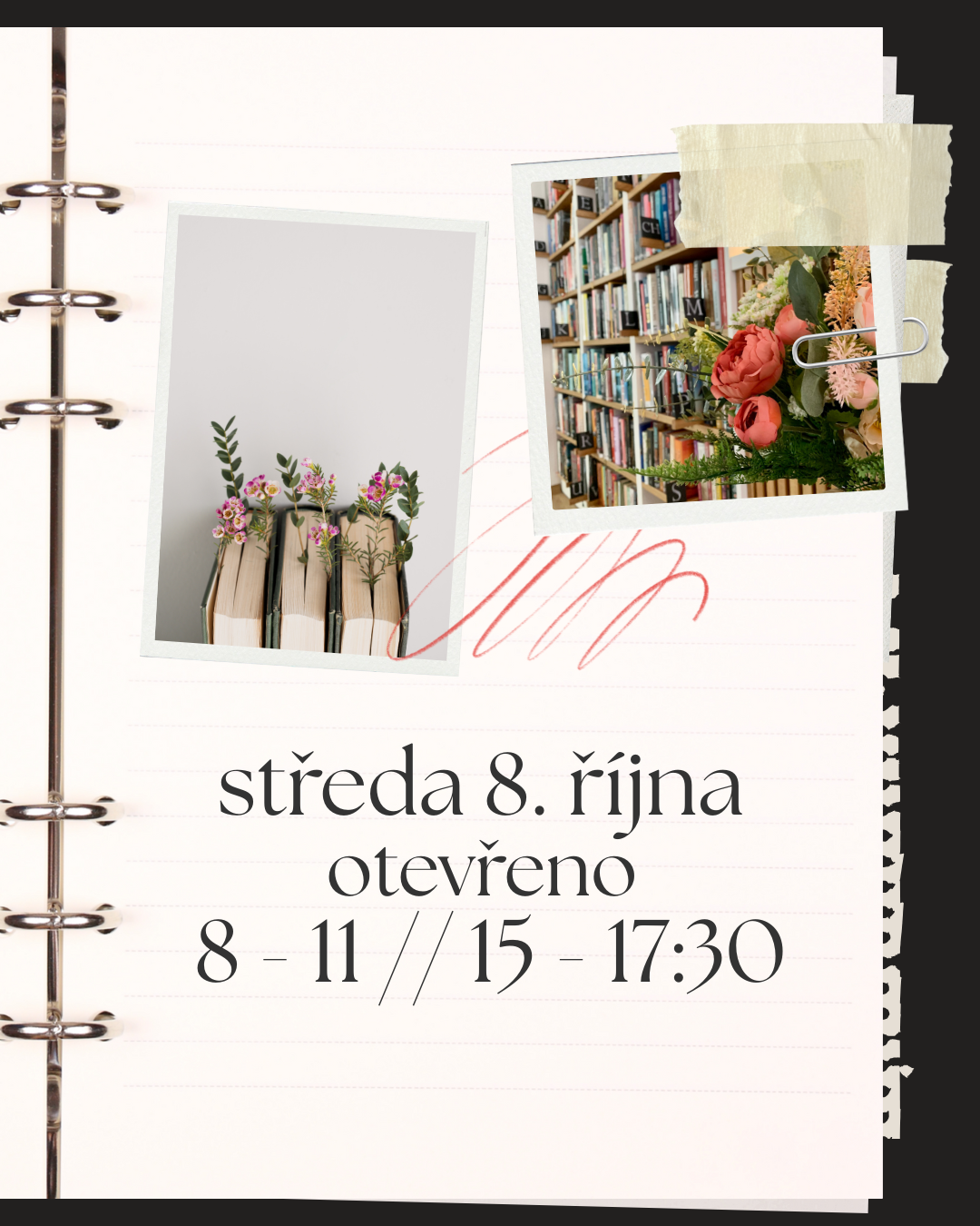 8. října – omezená otevírací doba