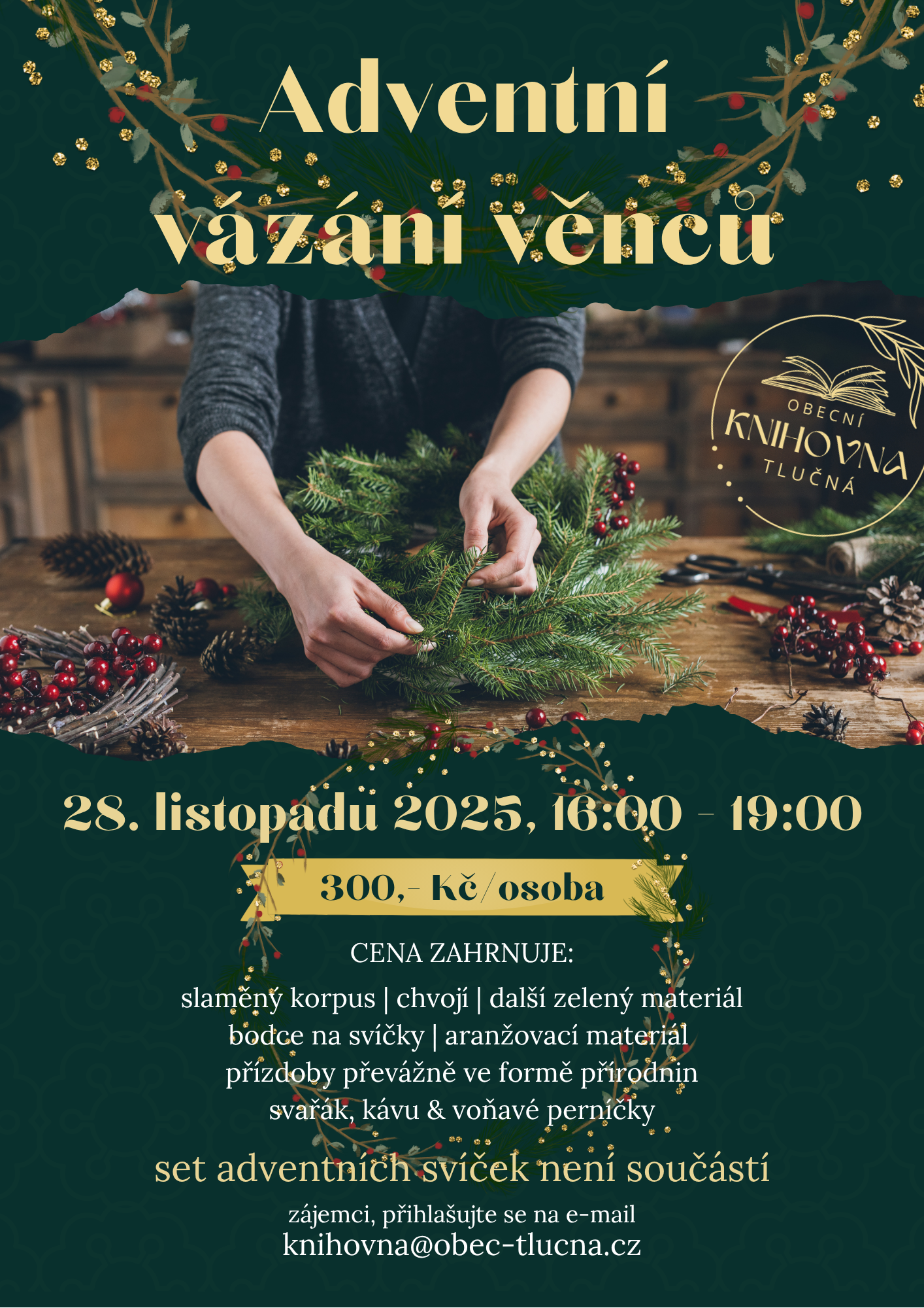 Workshop – Adventní vázání věnců