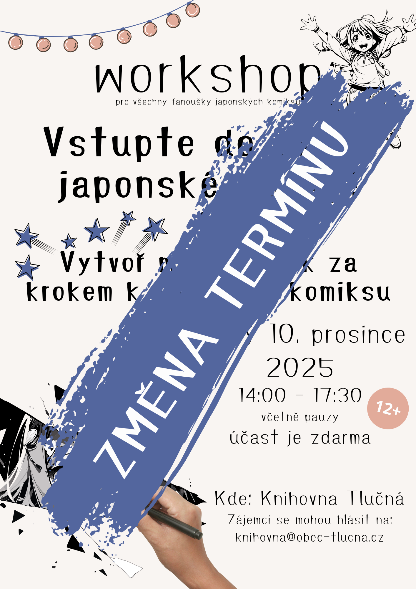 Workshop – japonské komiksy / ZMĚNA TERMÍNU