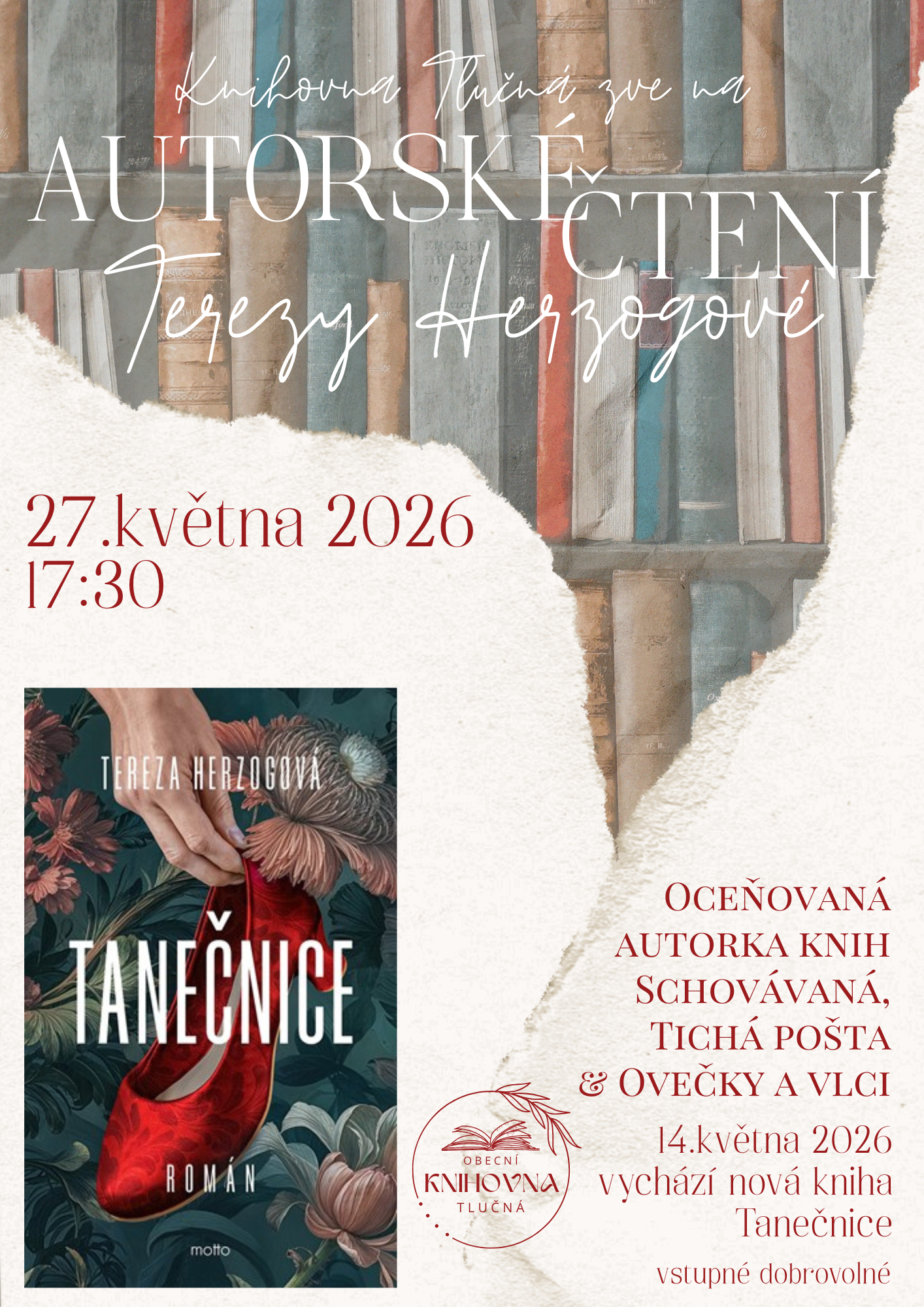 Tereza Herzogová – autorské čtení