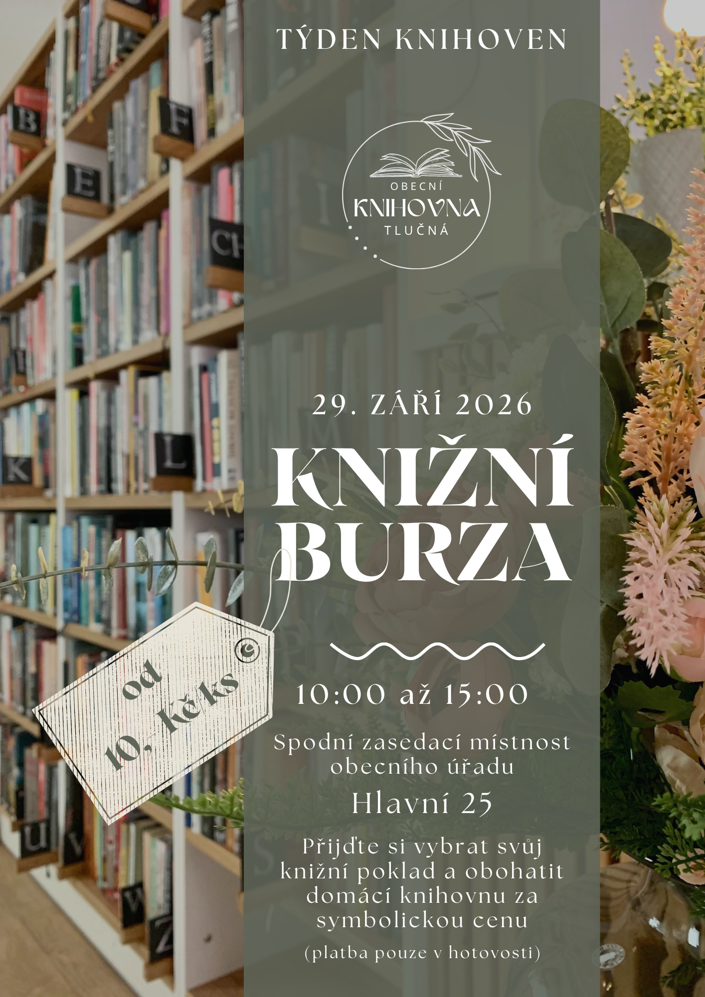 Týden knihoven v Tlučné – Knižní burza