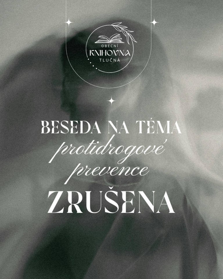 Beseda k protidrogové prevenci zrušena